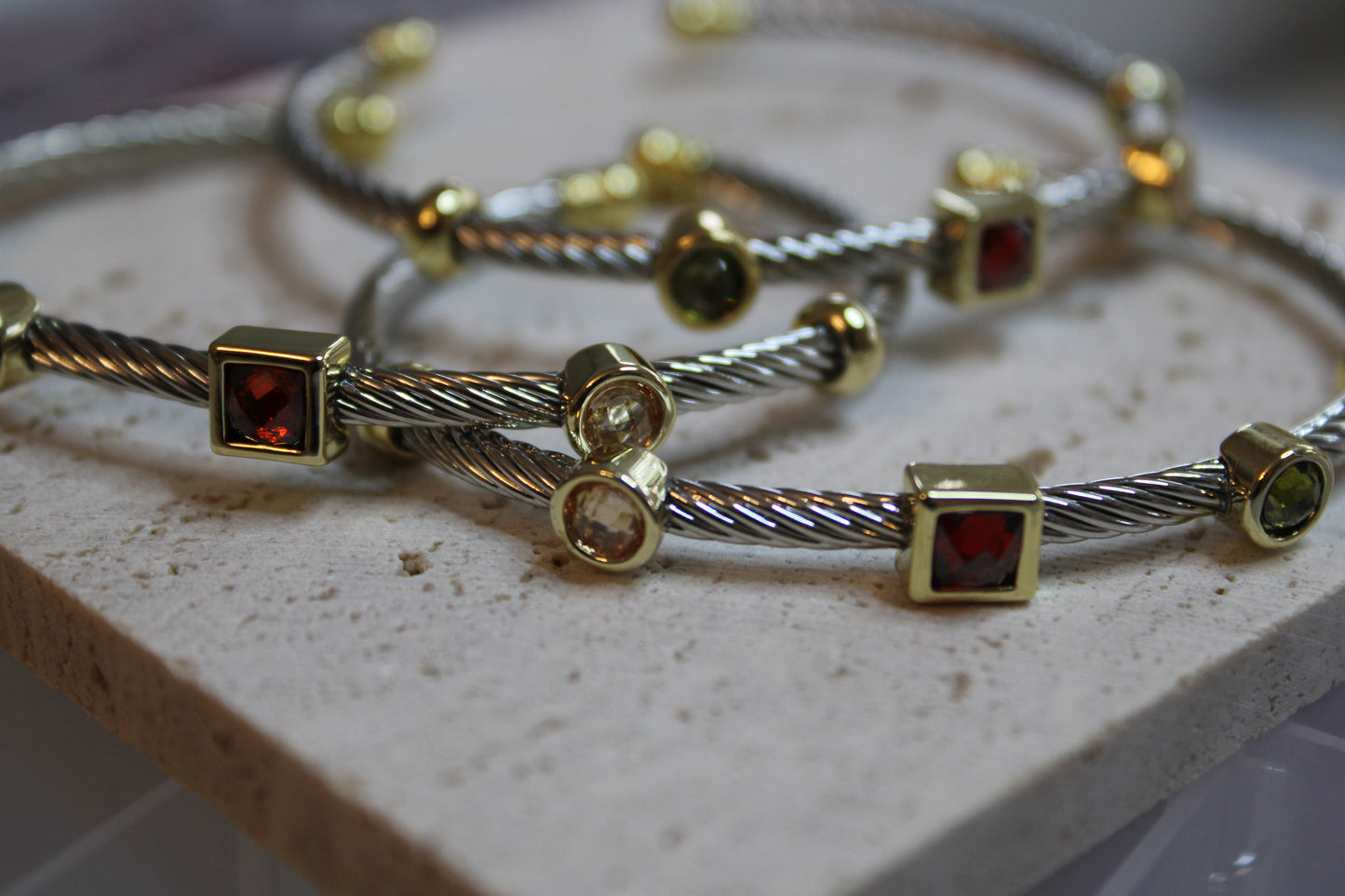Pebble-Gems Bangle
