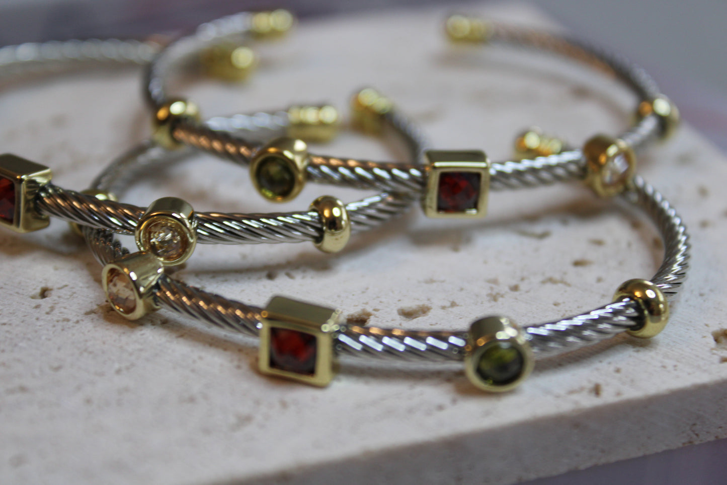 Pebble-Gems Bangle
