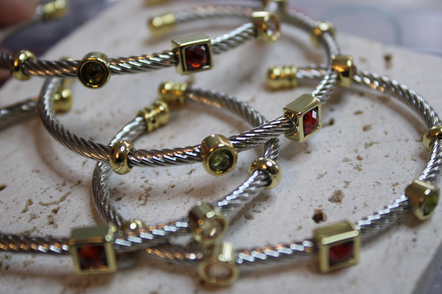 Pebble-Gems Bangle