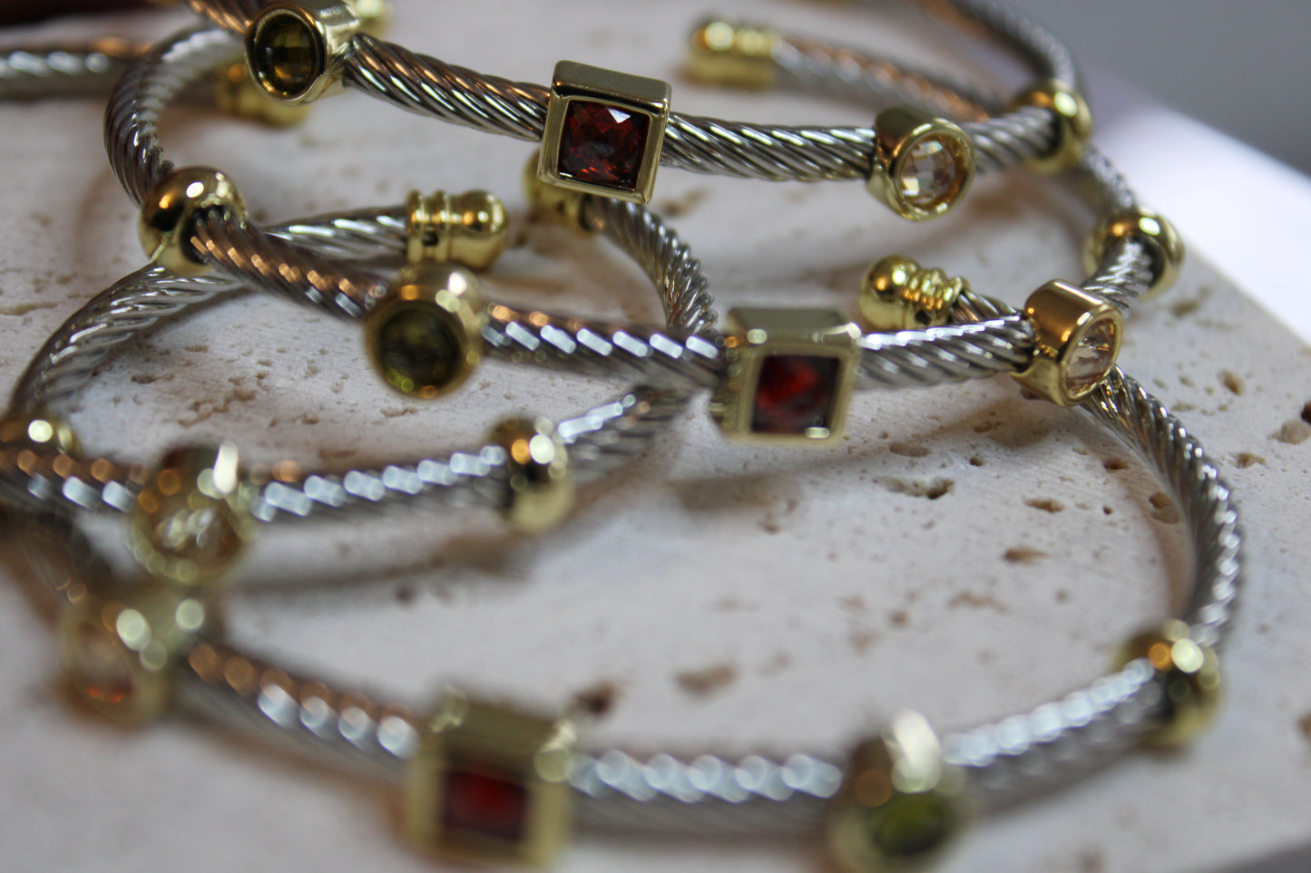 Pebble-Gems Bangle