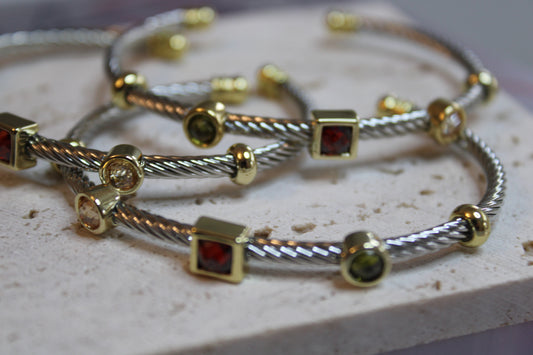 Pebble-Gems Bangle