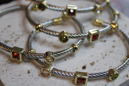 Pebble-Gems Bangle
